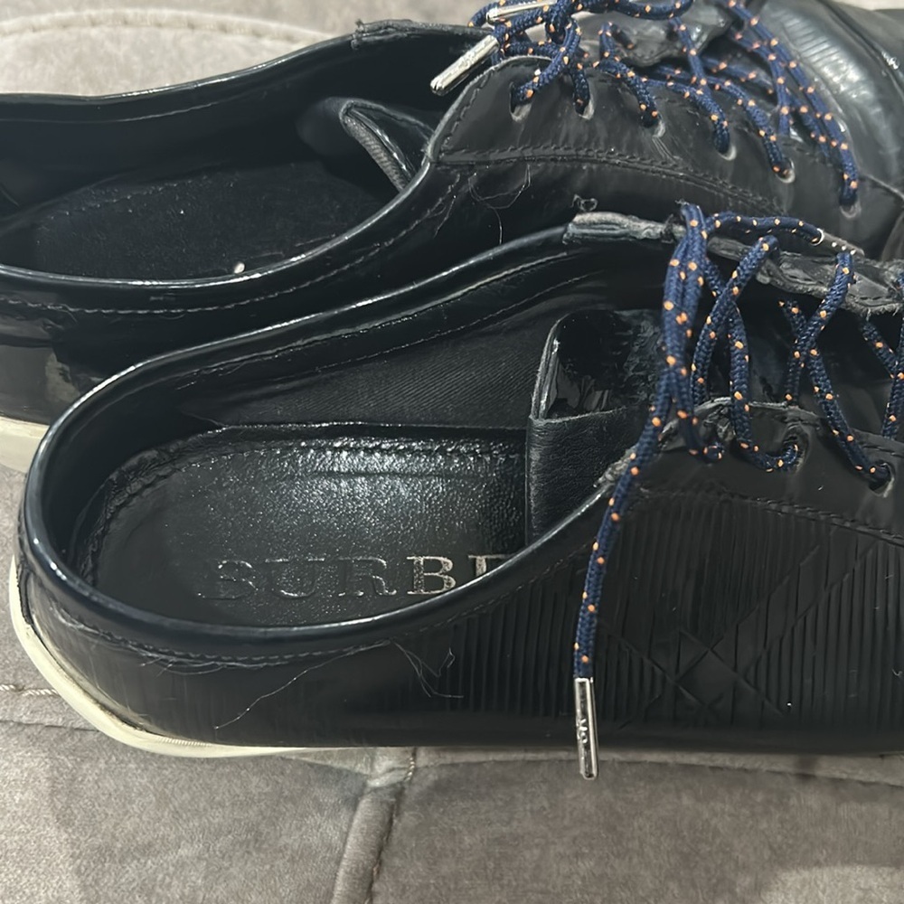 - Burberry vintage black leather sneakers size 37 - Picture 8 of 8